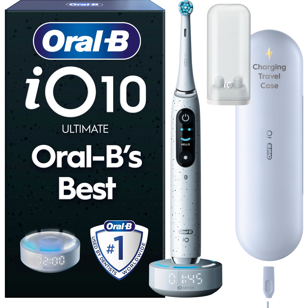 Oral B, electric toothbrush | white | ORAIO10WH_WH | ao.com